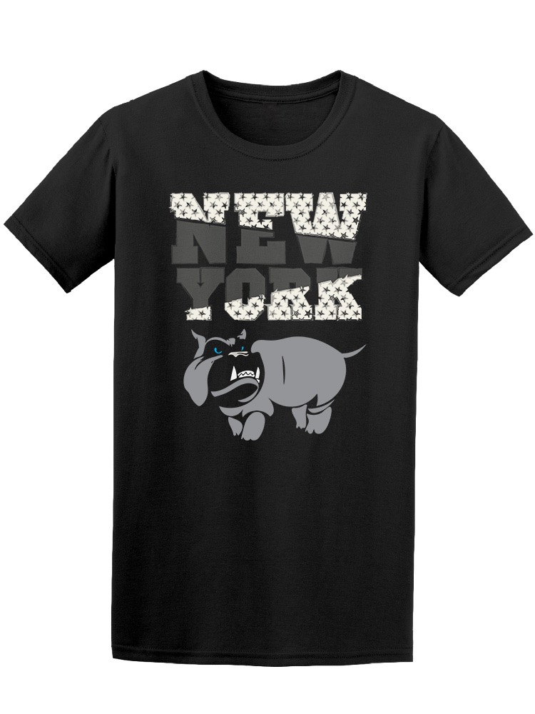 SmartPrints Graphic Streetwear New York Hippo Dog Tee Men's -Image by Shutterstock