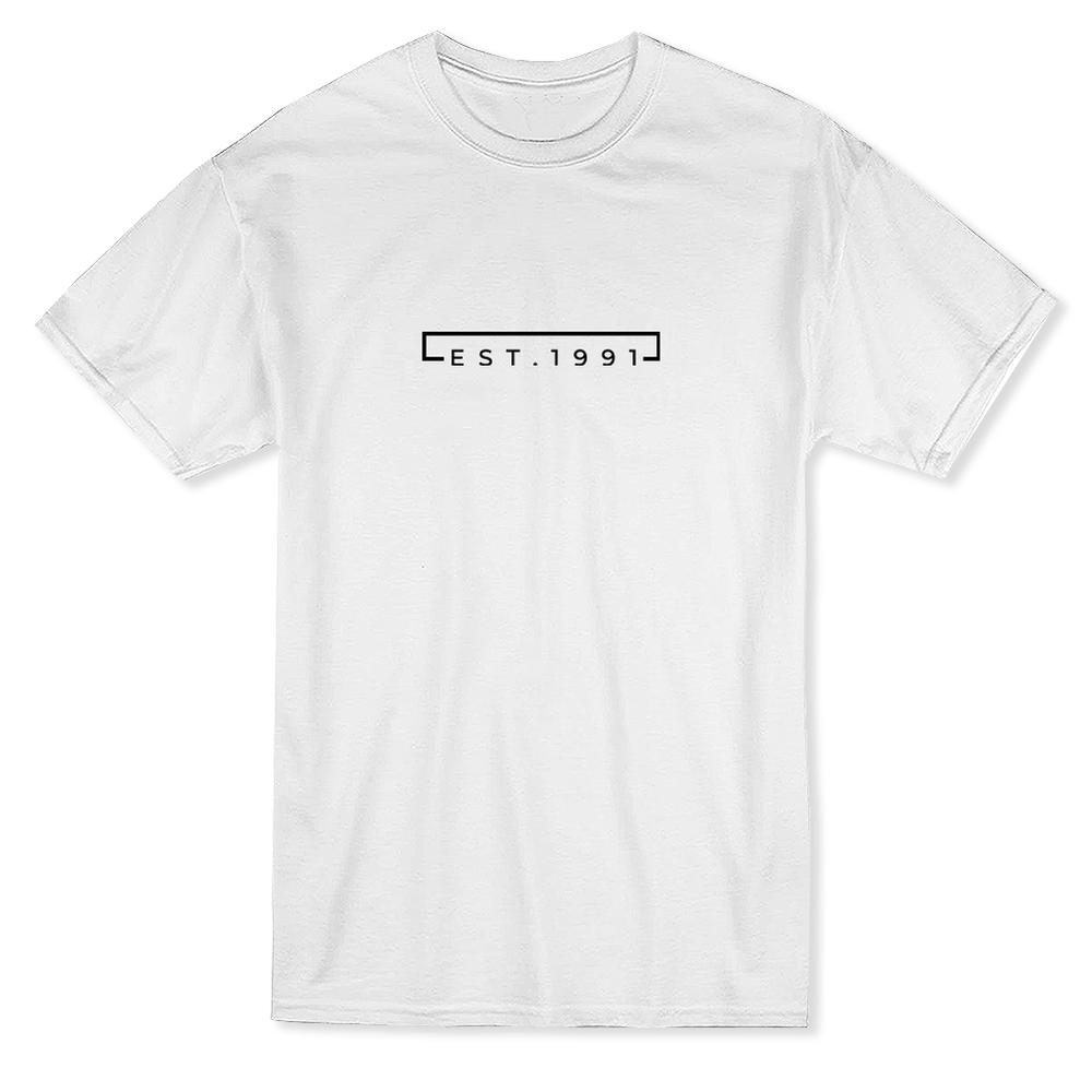 SmartPrints Graphic Streetwear Est. 1991 Quote Design Men's T-shirt