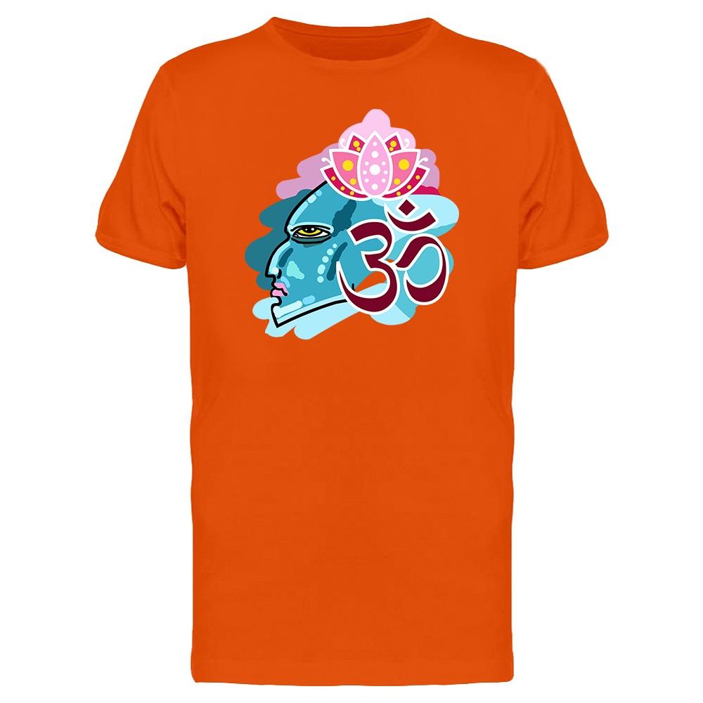 Smartprints Graphic Streetwear Blue Hindu God With A Flower Tee Men S Image By Shutterstock