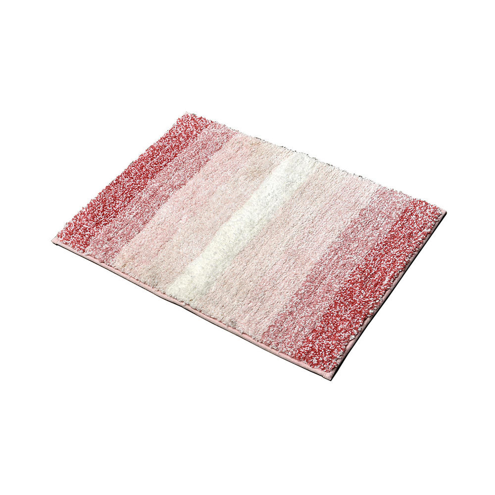 EVIDECO Bathroom Rug Mottled Mat Shades of Pink 28”L x 20”W
