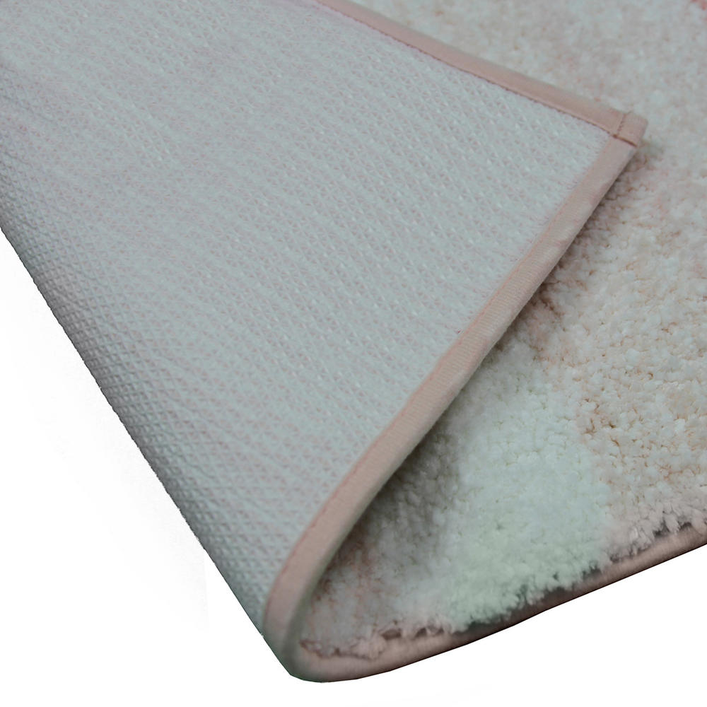 EVIDECO Bathroom Rug Mottled Mat Shades of Pink 28”L x 20”W