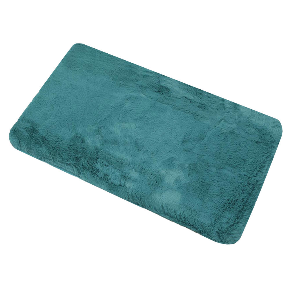 EVIDECO Ultra-Soft Teal Bathroom Mat - Plush Texture and Luxurious ...
