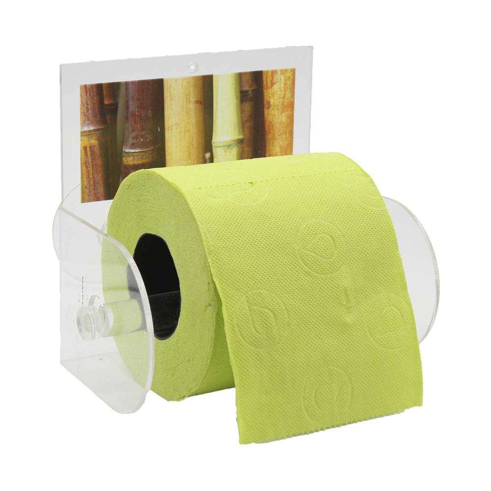 EVIDECO Java Toilet Paper Holder One Roll Tissue Dispenser Suction Mounted