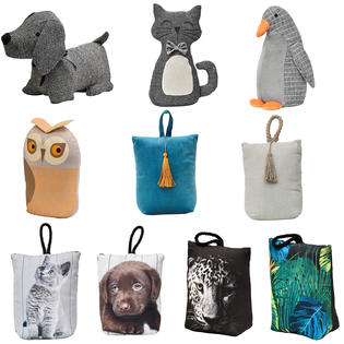 Evideco Owl Fabric Bag Door Stop Interior Weighted Floor 2 2 Lbs