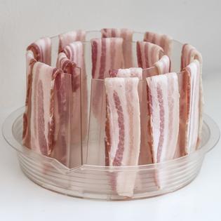 pottery microwave bacon cooker