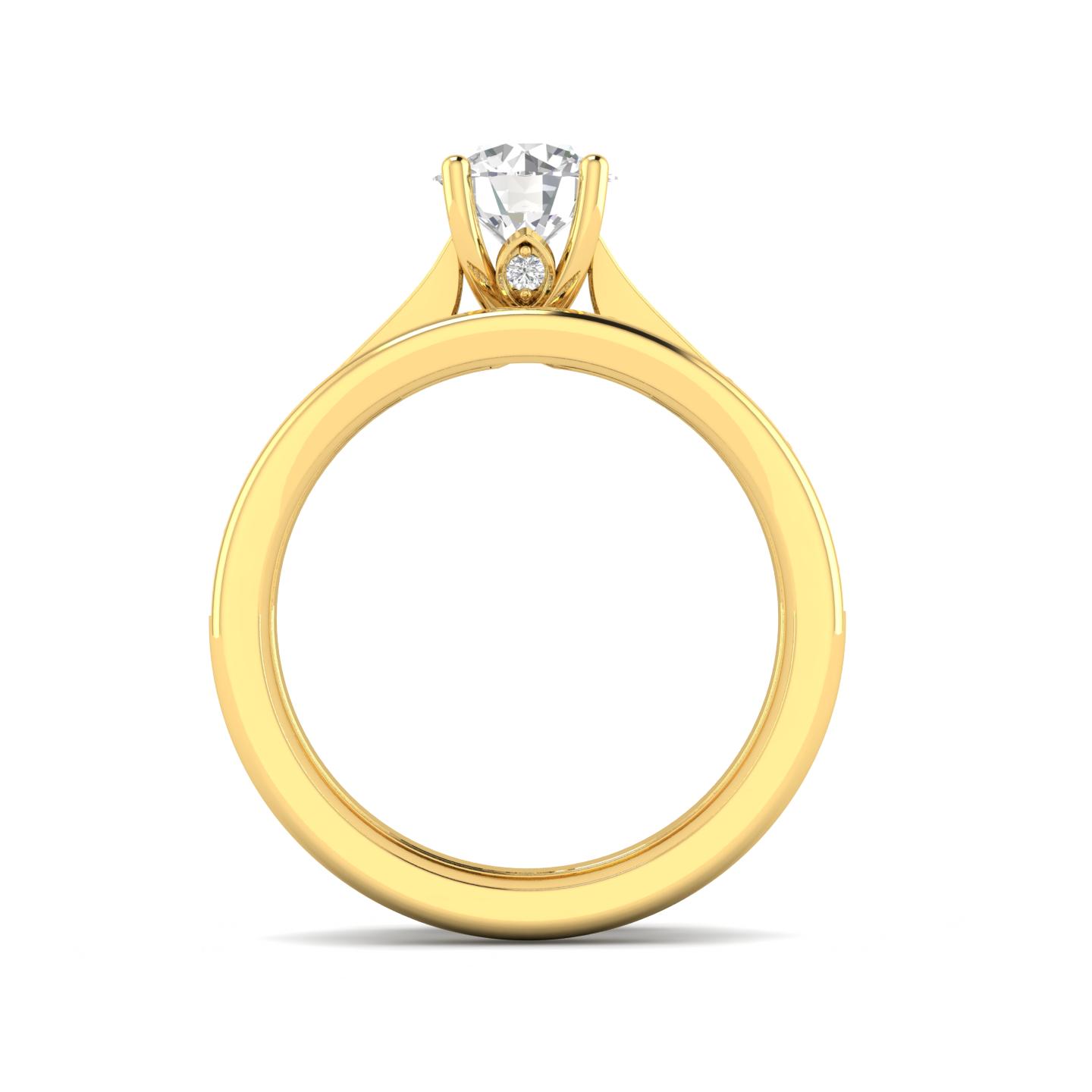 Inara Diamonds 5/8ctw Diamond Bridal set in 10k Yellow Gold (10K Gold, H-I, I2-I3, 5/8ctw)