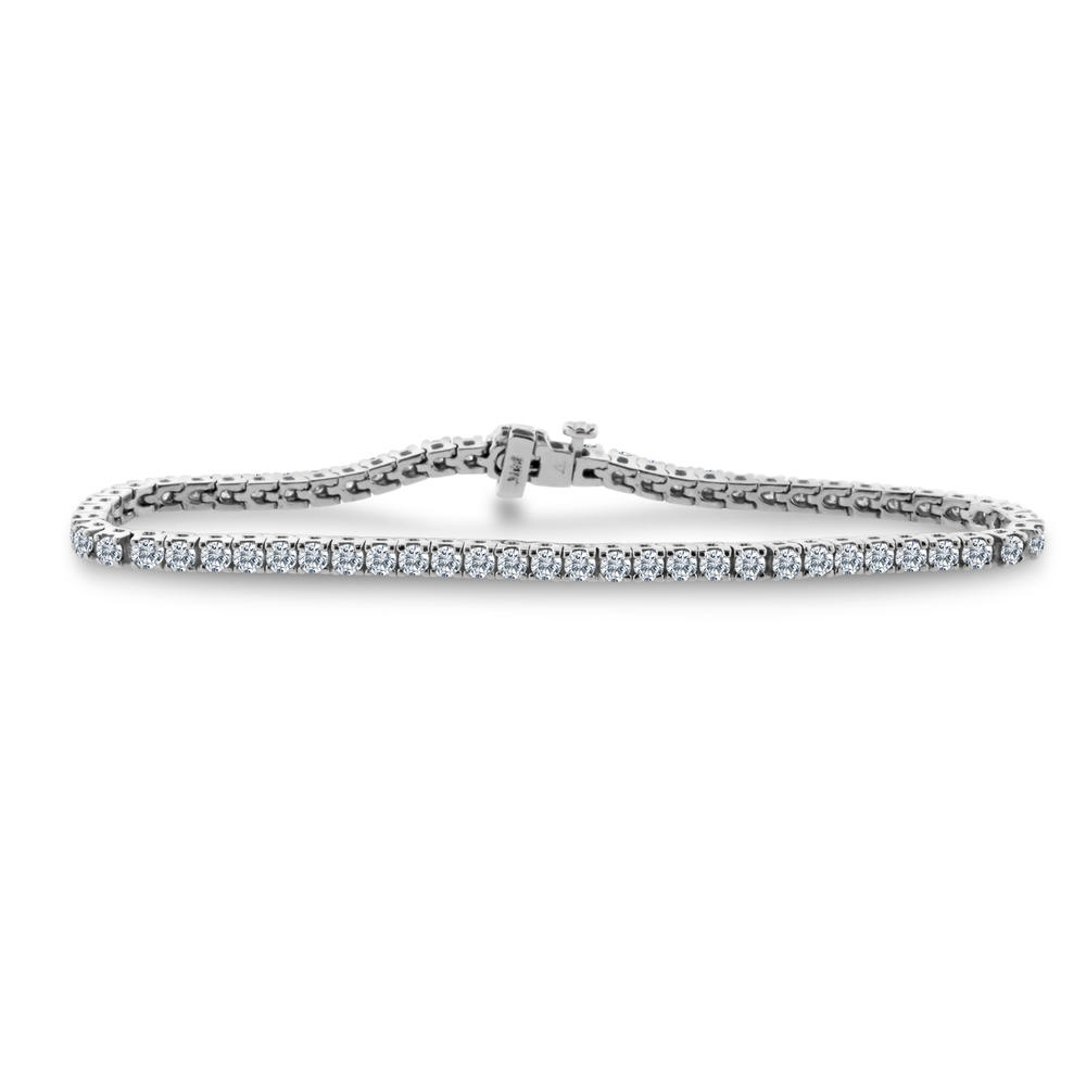 Inara Diamonds 4.00ctw Diamond Tennis Bracelet in 14k White Gold (H-I, I2-I3)