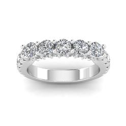 Inara Diamonds Certified 2.00 Carat TW Diamond Five Stone With Side Stones Anniversery Ring in 14k White Gold (G-H, I2-I3)