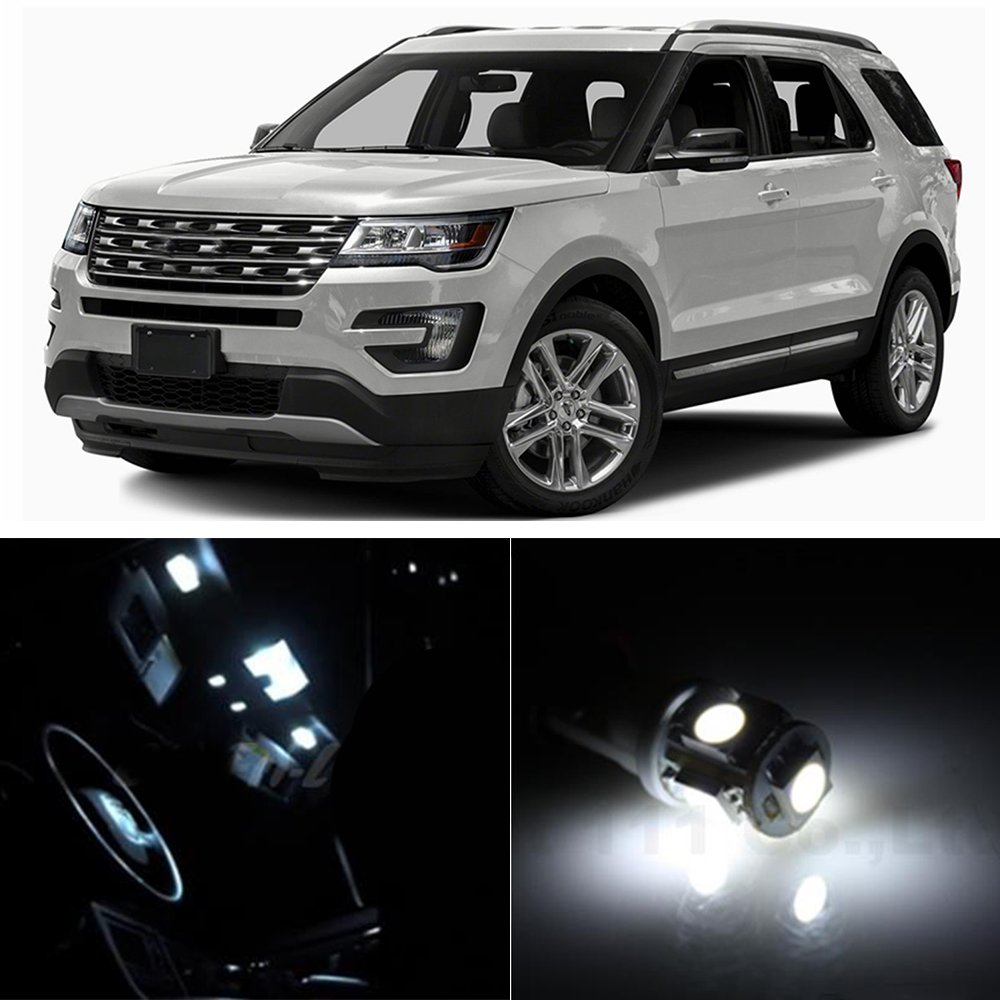 8x Sd Lamp White Led Interior Light For Ford Explorer 8x Sd Lamp White Led Interior Light For Ford Explorer 2017 2016 Replacement Bulbs Reading Dome Map 5pcs Per Set