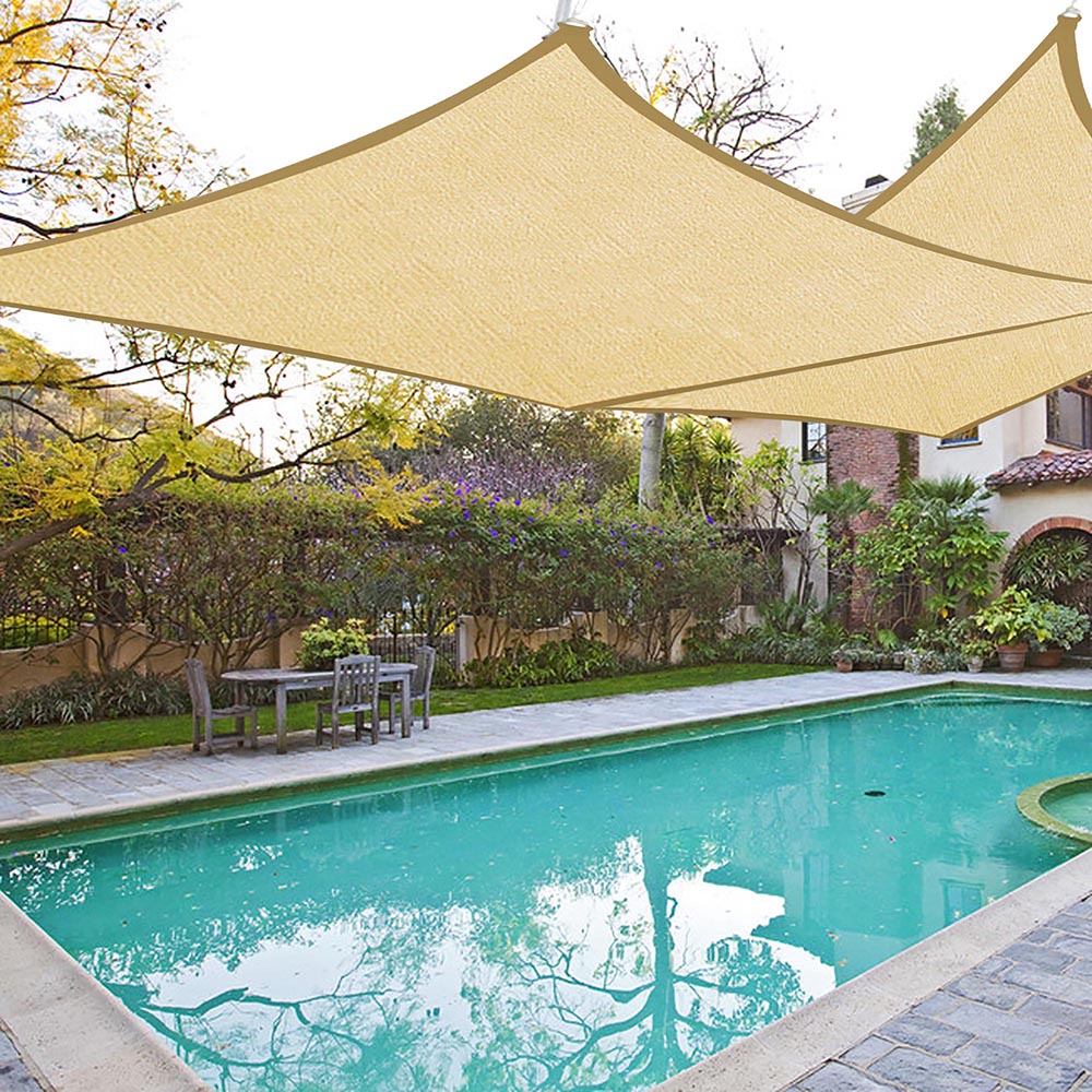 Aplusbuy 2x 12x12 Square Outdoor Sun Shade Sail Uv Block