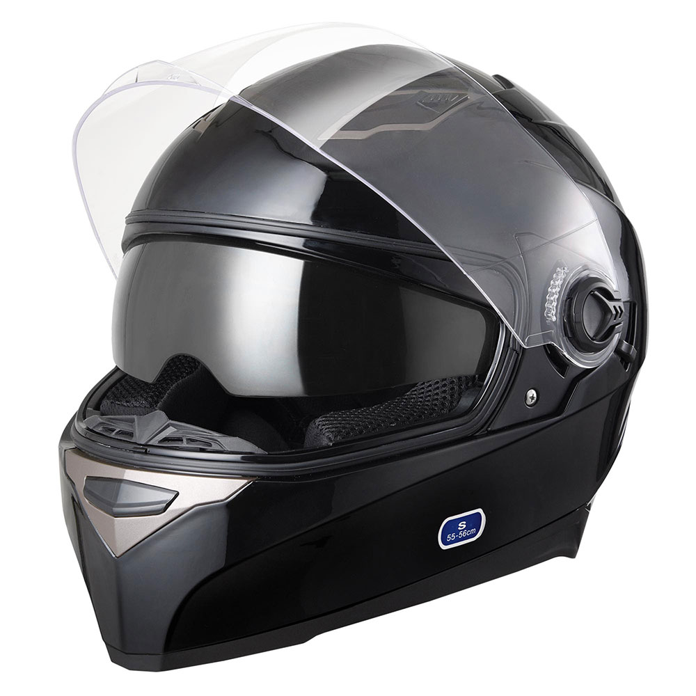 AHR RUN-F1 DOT Motorcycle Full Face Helmet Dual Visors Sun Shield ABS Street Bike Touring Sports