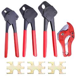tool pex crimper ratchet aplusbuy cutter combo plumbing crimp pipe