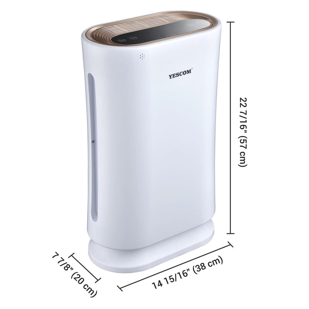 Yescom 2 Pack 35W 4 in 1 Air Purifier with HEPA Filter UV-C Sanitizer for Pollen Dust