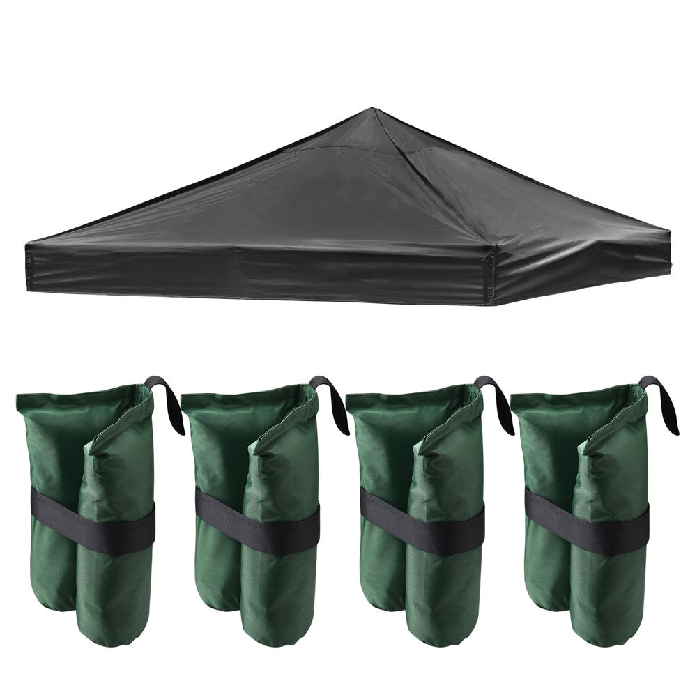 Yescom InstaHibit 10x10 Ft Pop up Canopy Top with 4 Sand Weight Bags Beach Yard Party