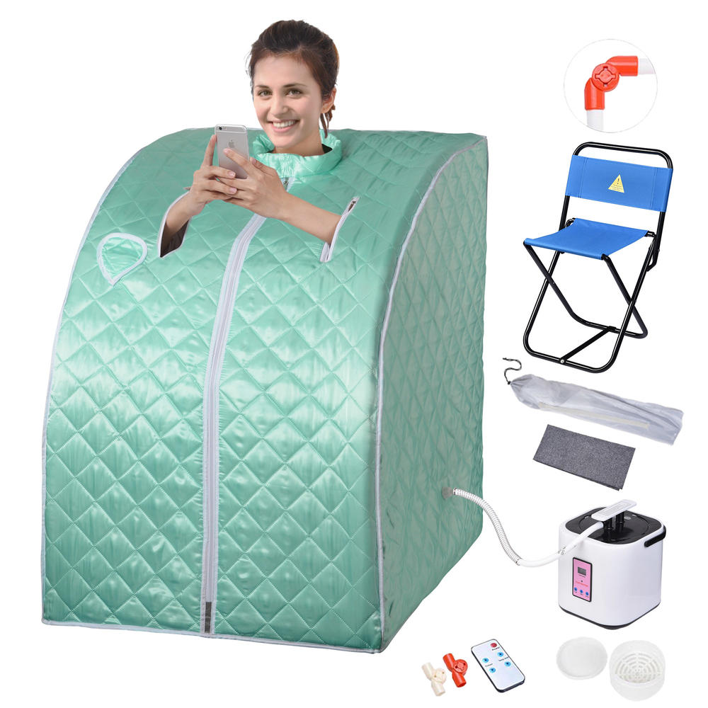 Yescom 2L Portable Folding Home Steam Sauna Spa Tent Detox Weight Loss Body Slim Bath
