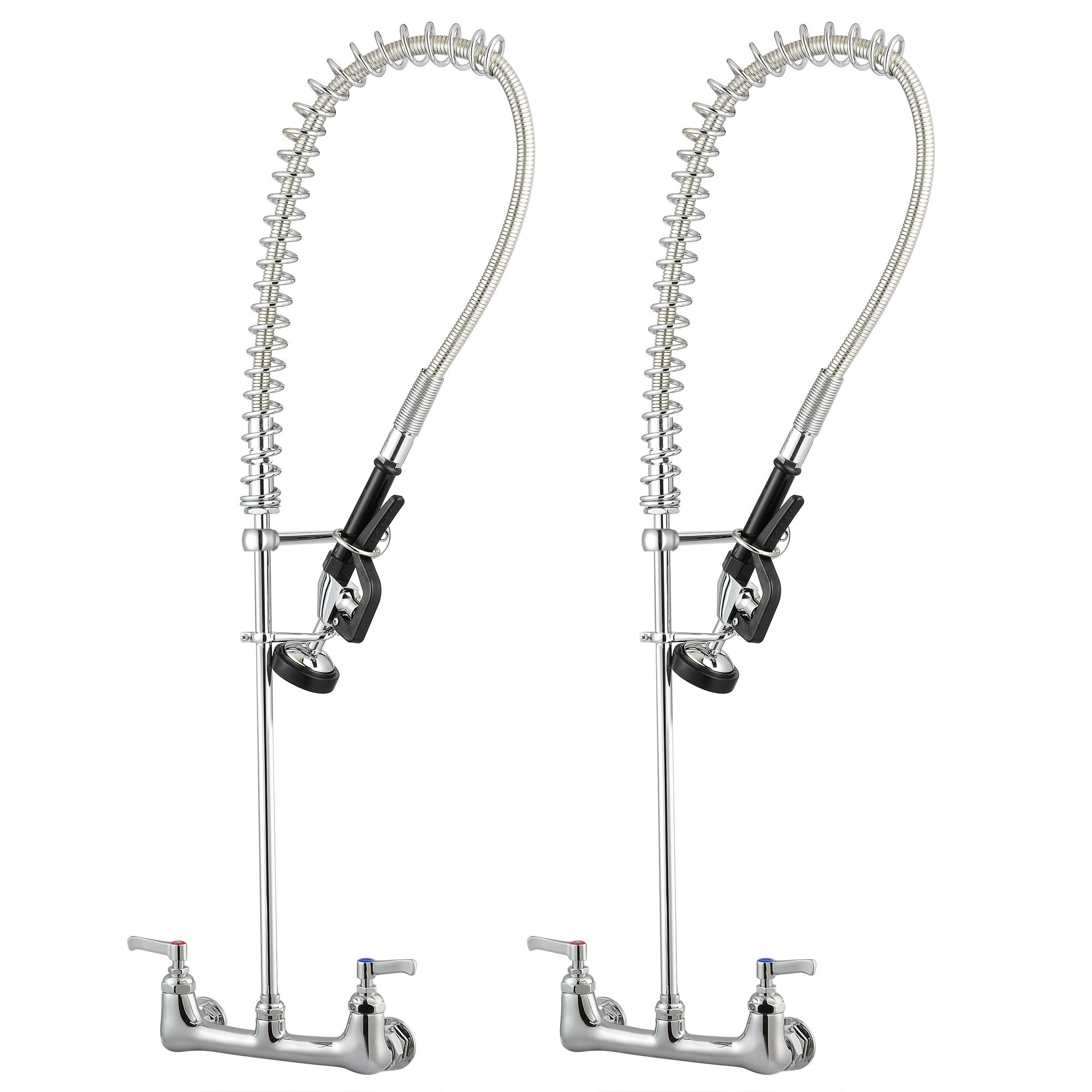 Aquaterior Commercial Kitchen Pre-Rinse Faucet Swivel Pull ...