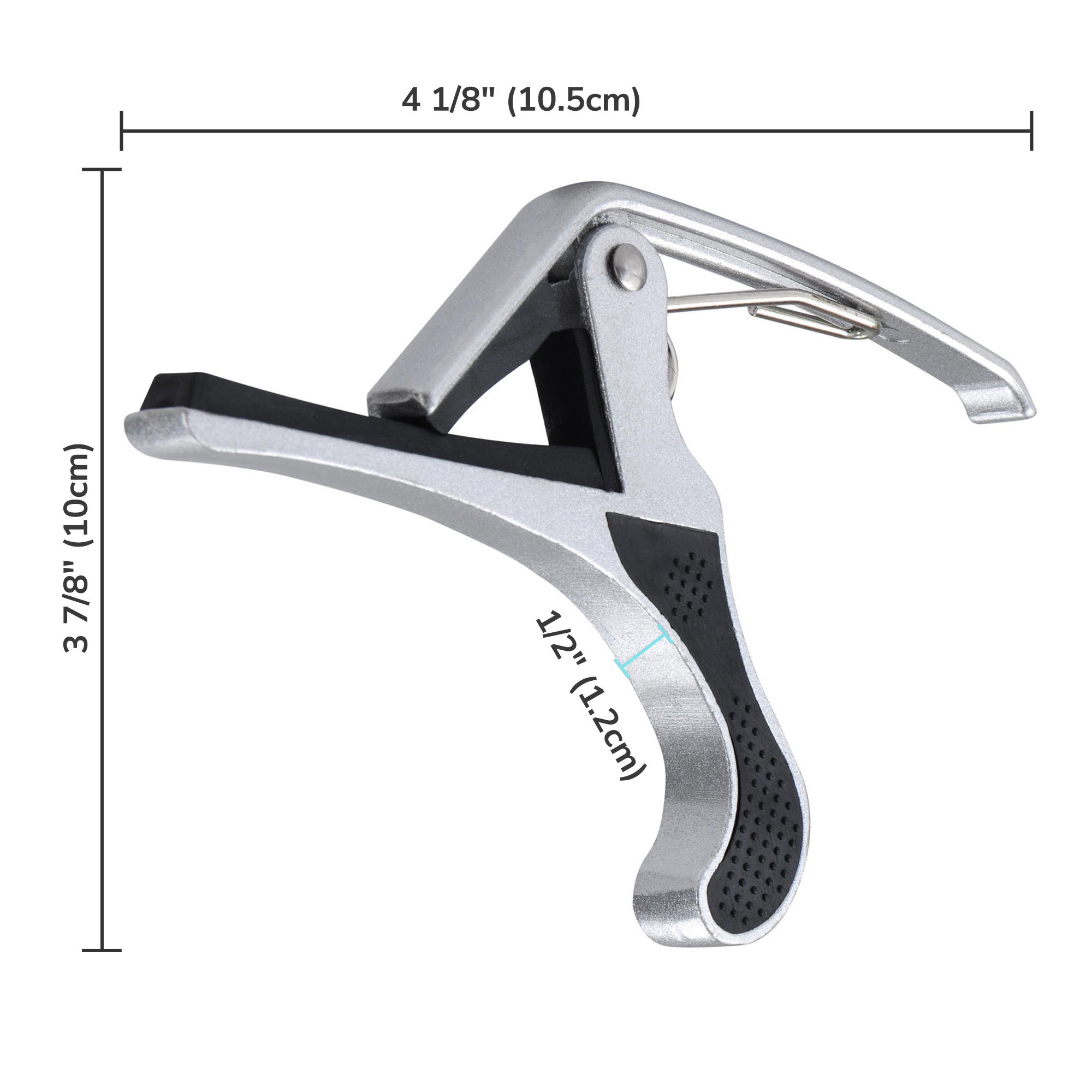 Yescom Change Tune Clamp Key Trigger Capo For Acoustic Electric Classical Guitar Silver