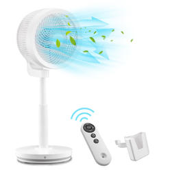 Yescom Air Circulator Fan Pedestal Fan Adjustable Remote Cooling Fan Bedroom Office