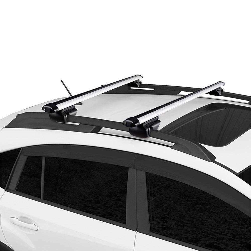 Yescom 55" Aluminum Car Roof Top Cross Bar Universal Luggage Carrier Rack w/ Lock Key