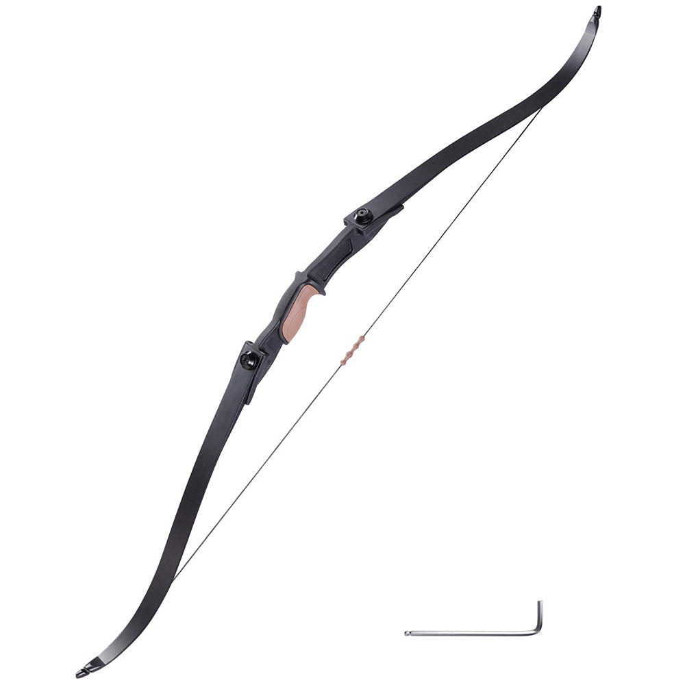 Yescom 54" 28Lbs Recurve Bow Archery Traditional Takedown Right Left Hand Hunting Game Practice