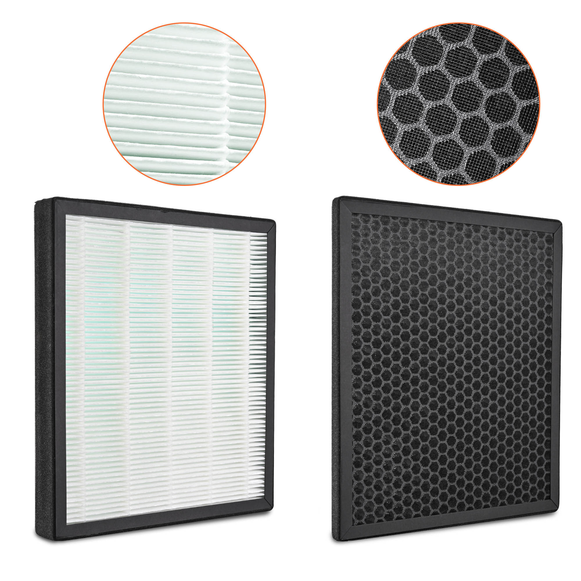 Yescom 12 Pack H13 True HEPA Filter Replacement for 5-Stage Air Purifier Home Large Room