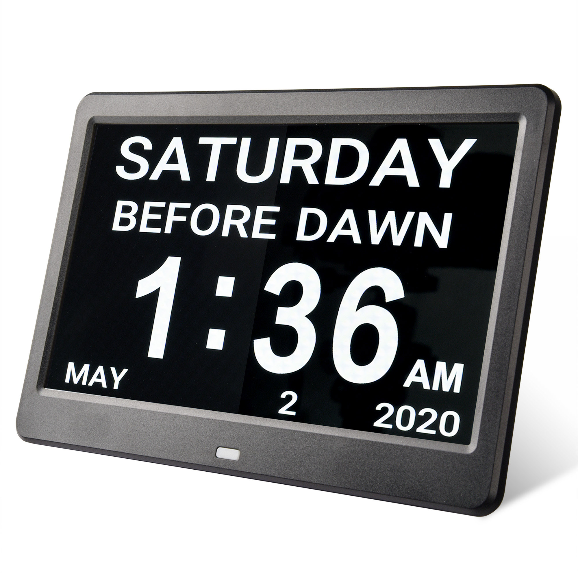 Yescom 10" LCD Day Clock Digital Calendar Dementia Display Elderly Home Office
