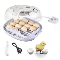 Yescom 16 Egg Incubator Digital Automatic Turning Temperature Control Humidity Chicken