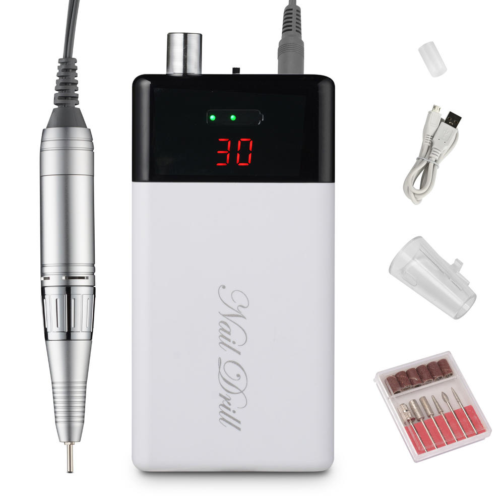 Byootique Portable Rechargeable Electric Nail Drill Machine Kit Art File Manicure Pedicure