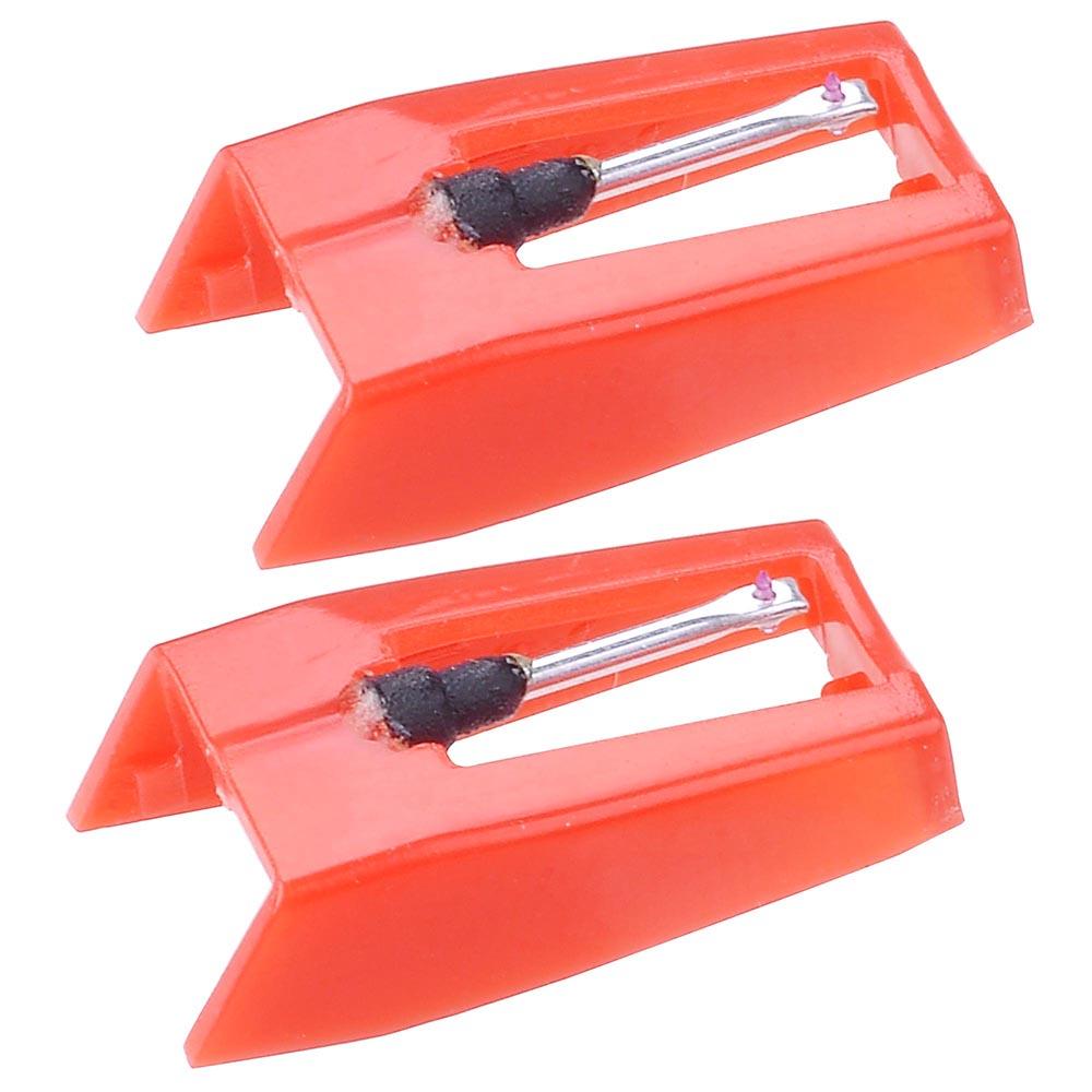 Yescom Pack of 2 Replacement Stylus Turntable Needle for Vinyl Record Player Ruby Tipped