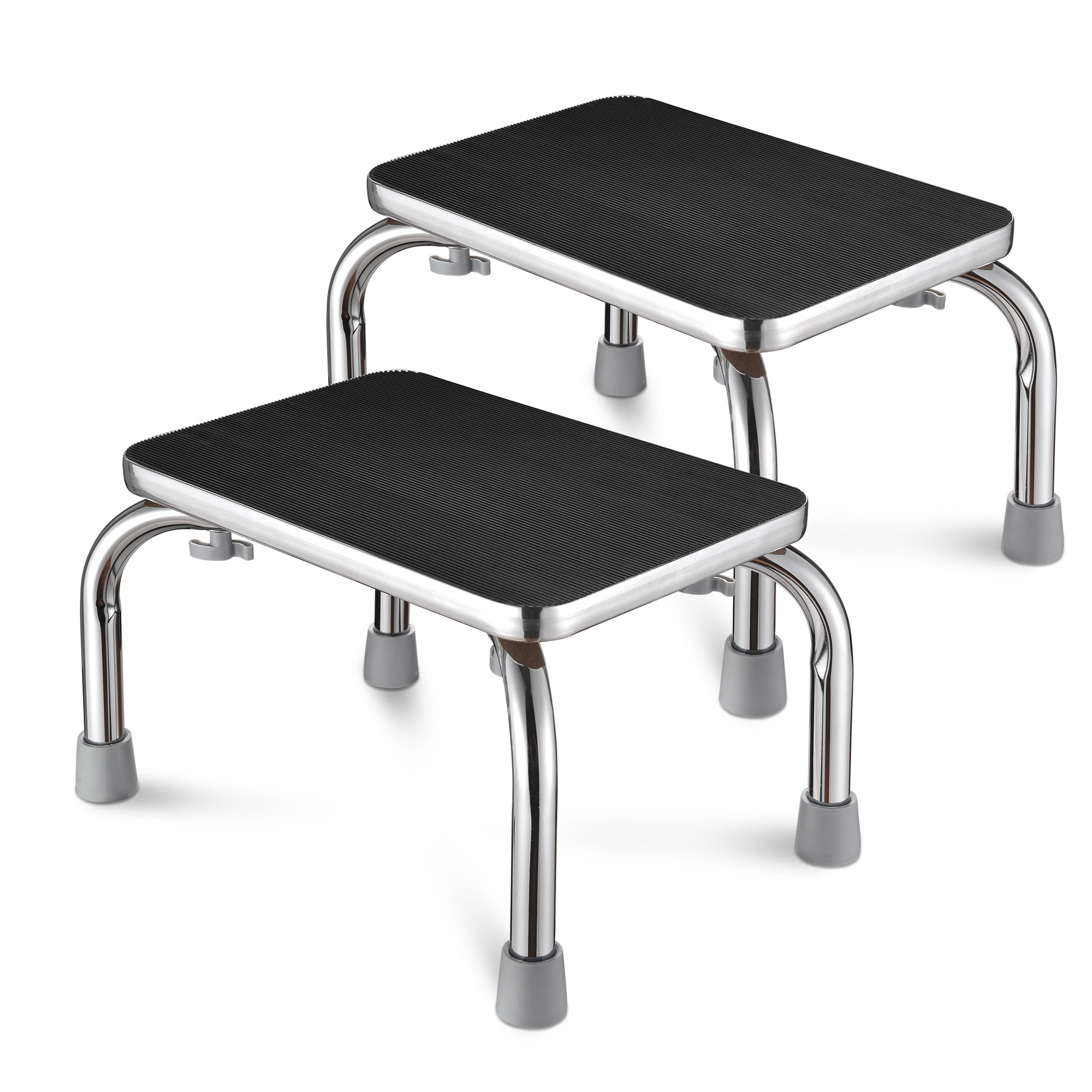 Yescom Medical Steel Step Stool Anti-Slip Platform Footstool for Seniors Adults 2 Packs