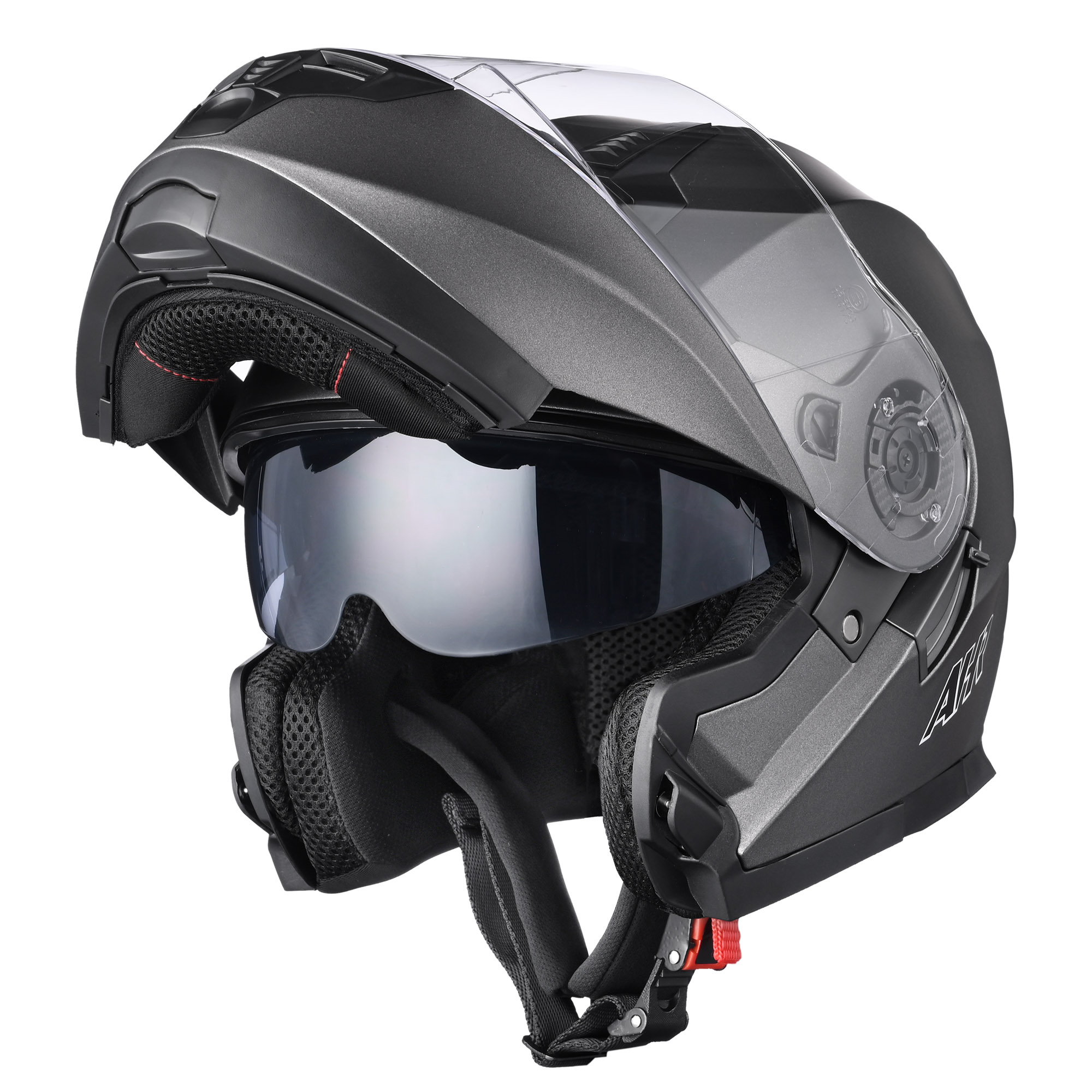 AHR RUN-M3 Modular Flip Up Helmet Full Face Dual Visor DOT Motorcycle Bike L