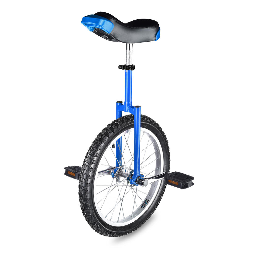 Yescom 18 In Wheel Outdoor Unicycle Skid-proof Tire Fitness Bicycle Balance Training for Adults Teenagers Kids, Blue