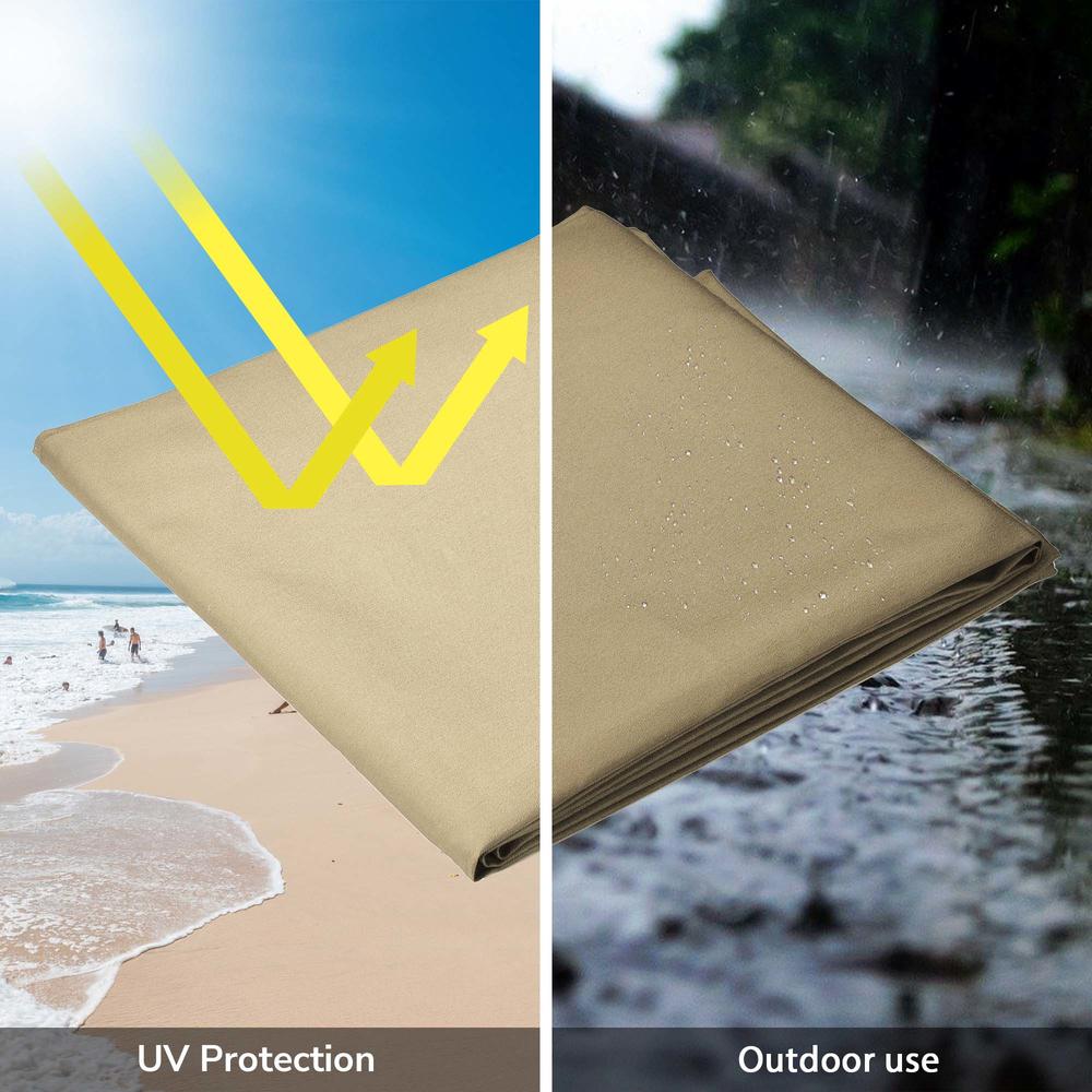 Yescom Outdoor Patio Umbrella Protective Cover Bag Polyester UV Resistance 9 to 13 Ft