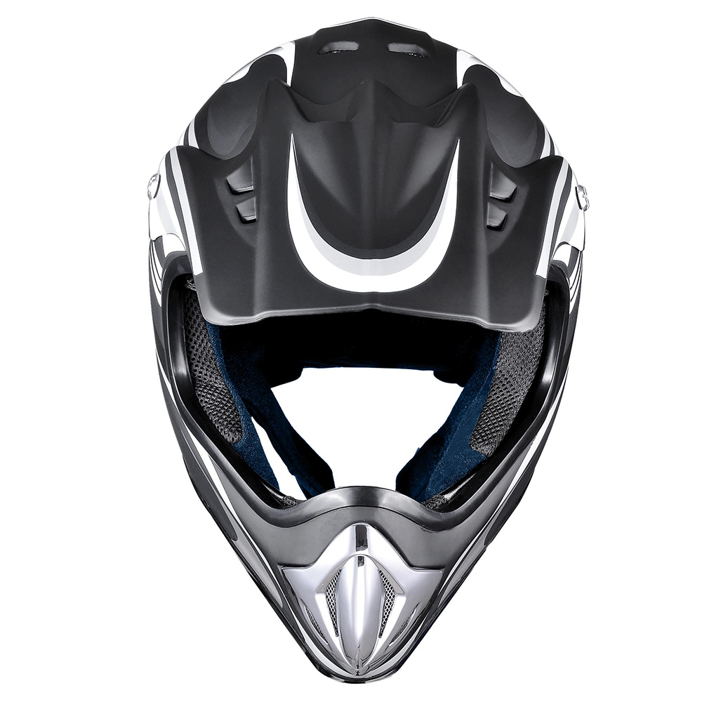 Yescom ® DOT Full Face MX Helmet with Goggles Motocross Off-Road Dirt Bike Motorcycle ATV M