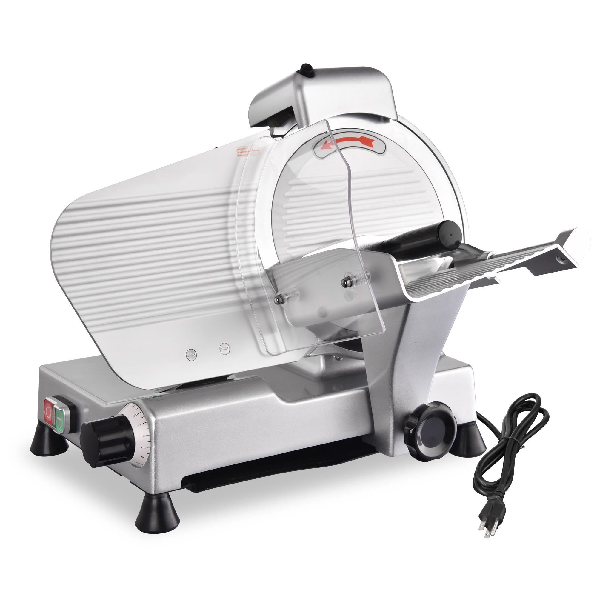 Yescom 10" Blade Commercial Meat Slicer Deli Food Cheese Veggies Kitchen Restaurant 240w 530RPM