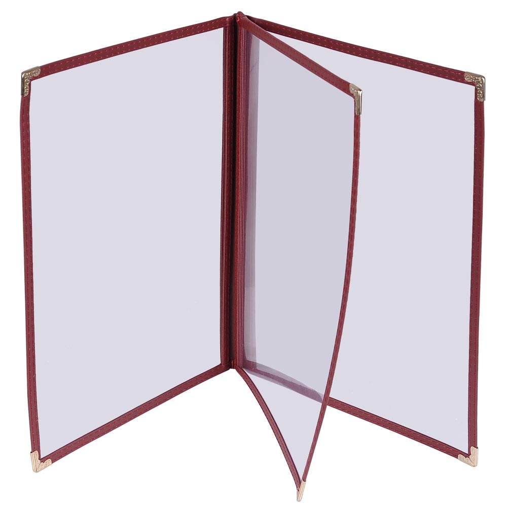 aplusbuy 26mnc002 1v3p8x14 02 30pc 8 5x14 menu cover trifold 6 view