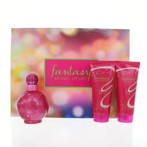 Fantasy Fantasy By Britney Spears 3 Piece New Gift Set With 3 3 Oz Edp Spray For Women