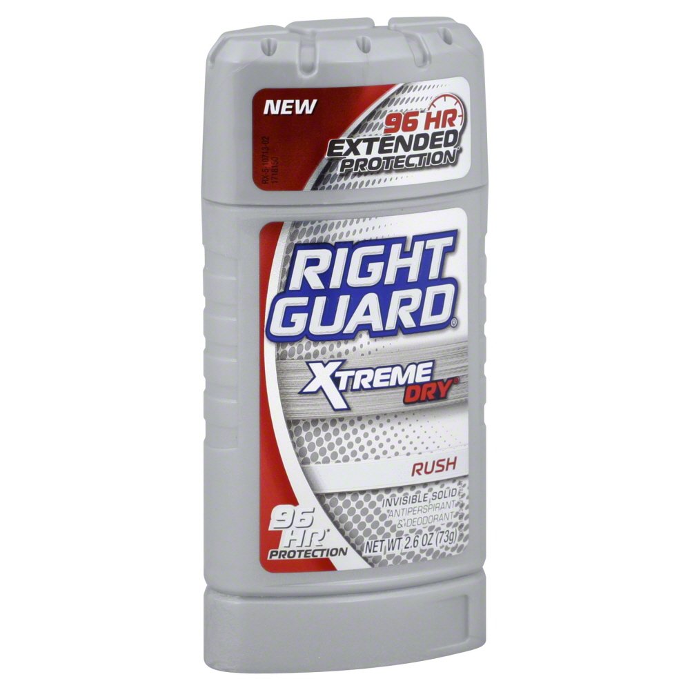 Right Guard Xtreme Dry Invisible Solid Antiperspirant & Deodorant, Rush 2.6 oz (73 g)