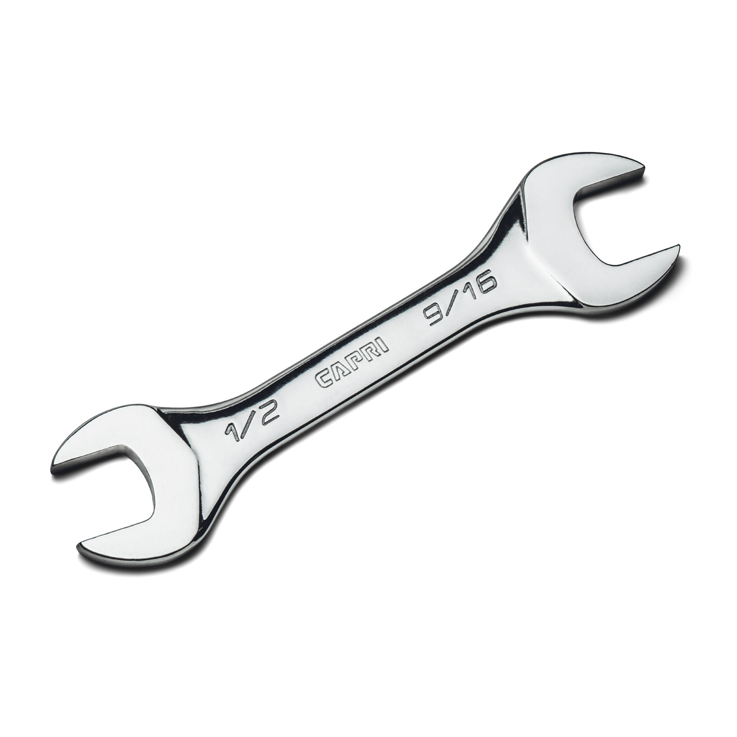 Capri Tools 1/2 in. x 9/16 in. Slim Mini Open End Wrench, SAE