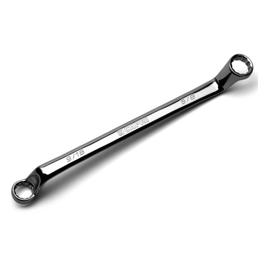 Capri Tools 9/16 x 5/8 in. 75-Degree Deep Offset Double Box End Wrench