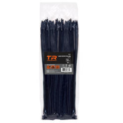 TR Industrial Multi-Purpose UV Resistant Black Cable Ties- 12 inches 100 Pack