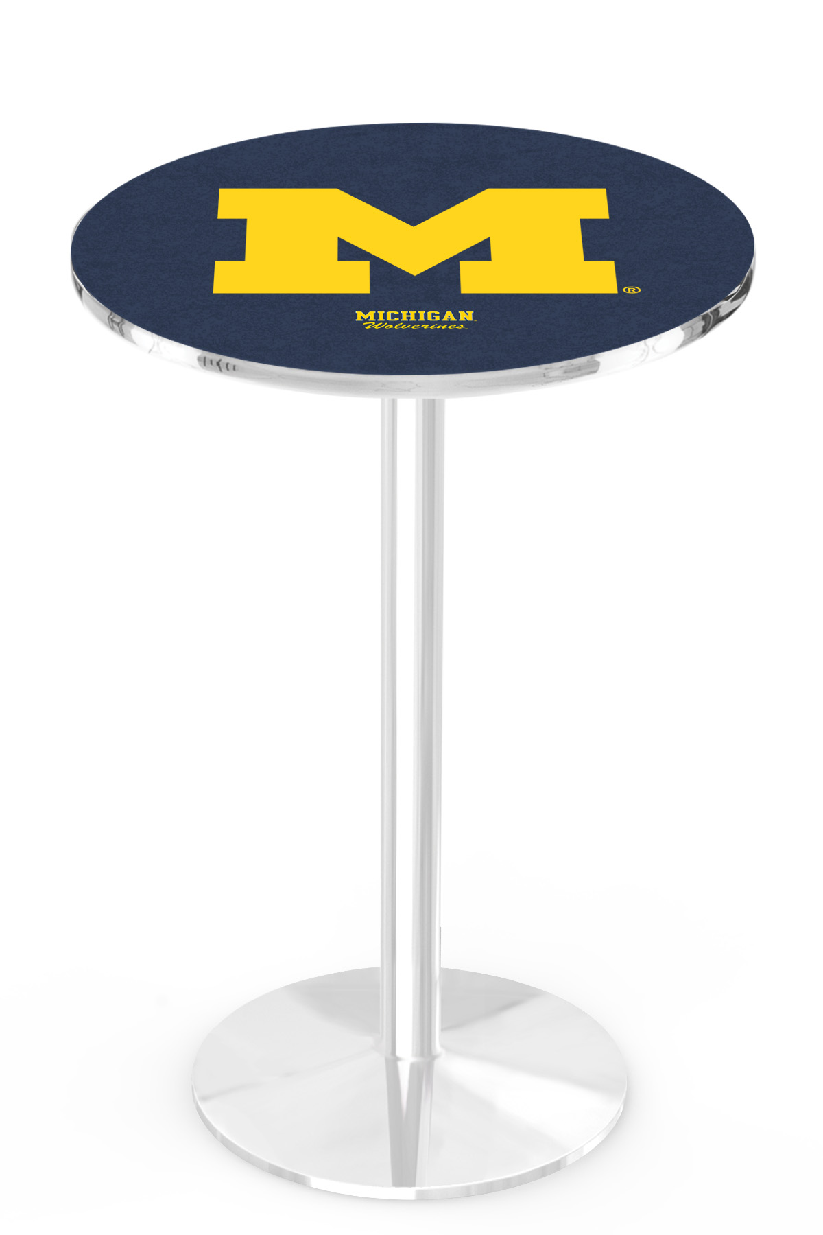 L214 42 Chrome Michigan Pub Table By Holland Bar Stool Co Holland Bar Stool L214 42 Chrome Michigan Pub Table By