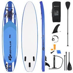 Costway Goplus 10.5’ Inflatable Stand Up Paddle Board SUP W/Carrying Bag Aluminum Paddle