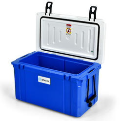 Costway STAKOL 79 Quart Portable Cooler Ice Chest Leak-Proof 100 Cans Ice Box Camping