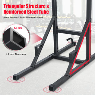 Costway Goplus Multi-function Power Tower Pull Up Bar Dip Stand
