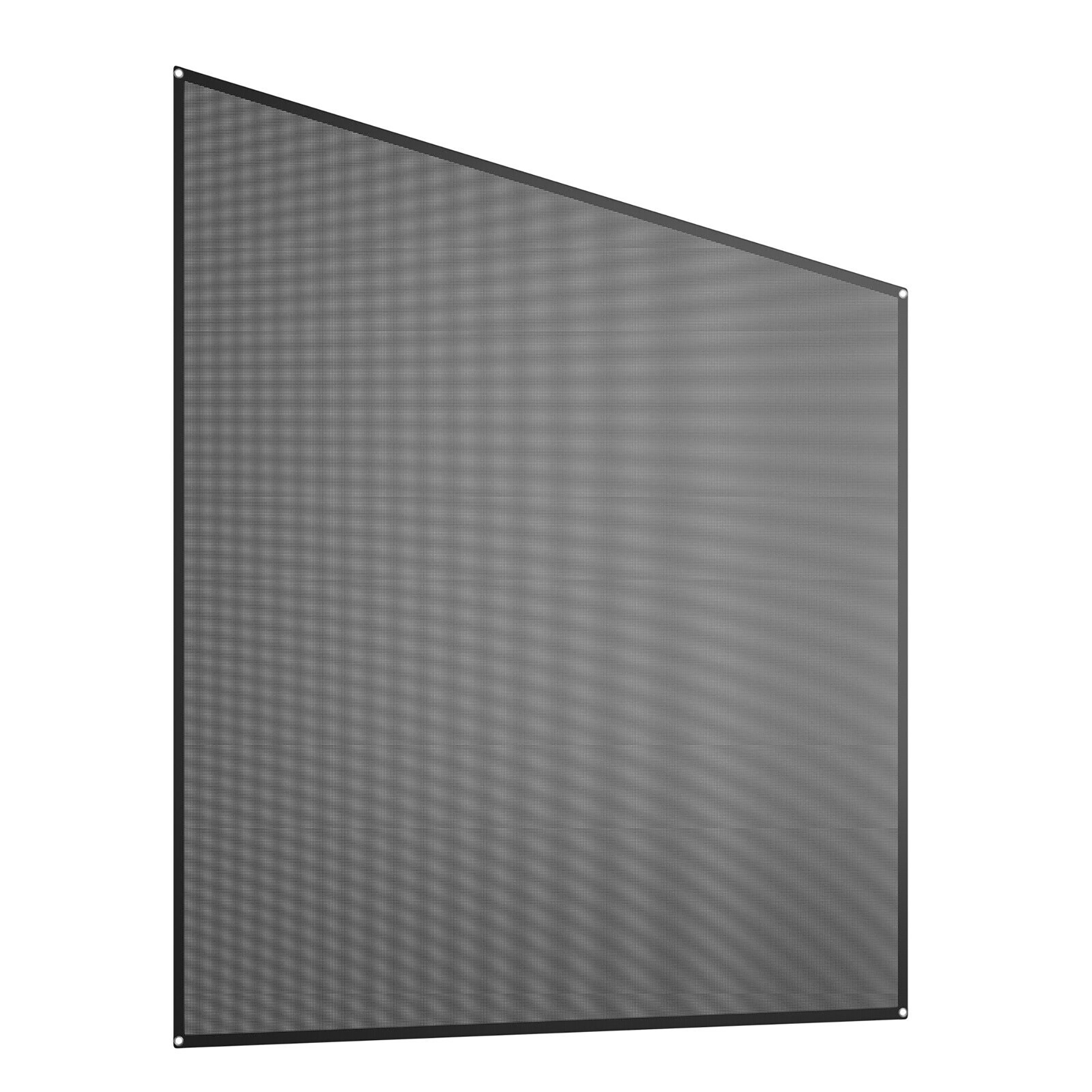 Costway Goplus 9' x 7'RV Awning Side Shade Black Mesh Screen Sunshade with Complete Kits