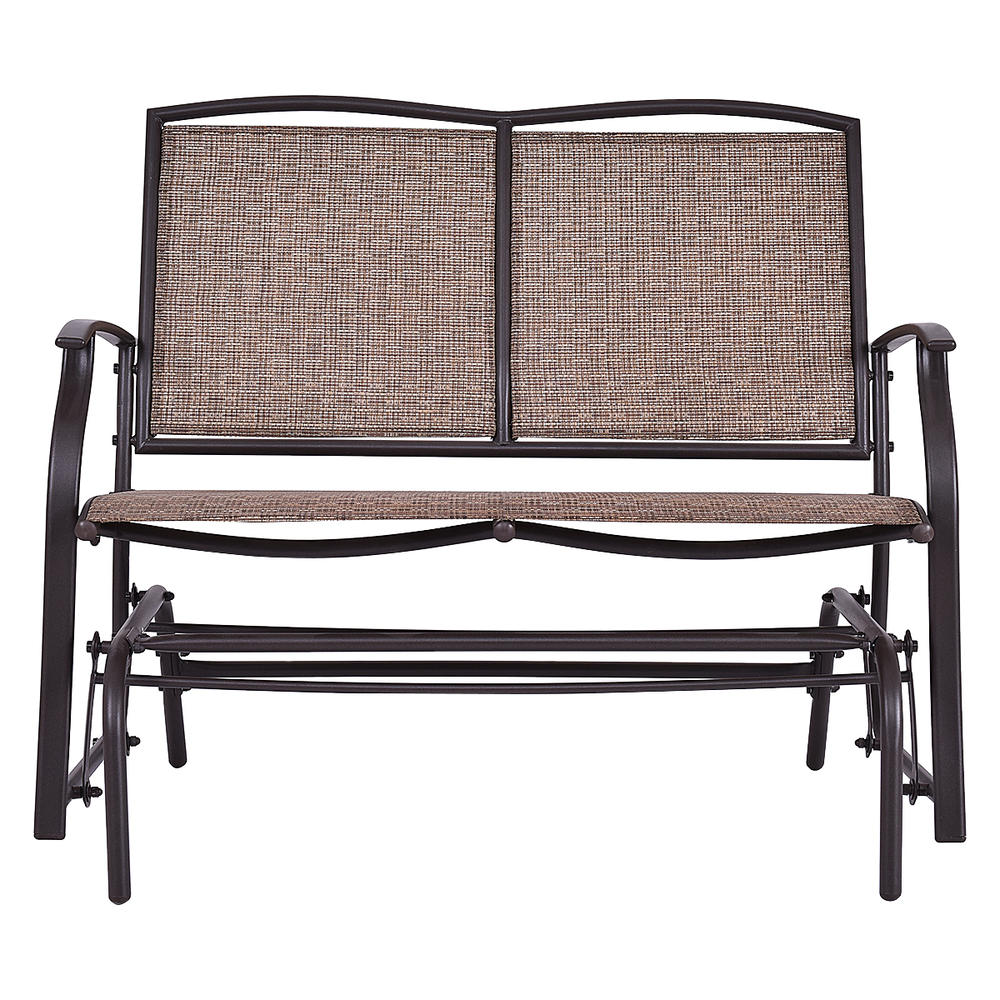 Costway Patio Glider Outdoor Rocking Bench Double 2 Person Chair Loveseat Armchair Backyard
