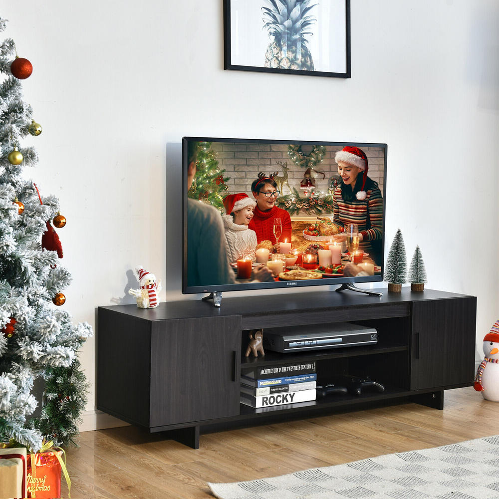 Costway Modern TV Stand Media Entertainment Center for TV's up To 65'' w/Storage Cabinet