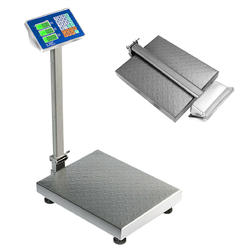 Costway 660lbs Weight Platform Scale Digital Floor Folding Scale Postal Shipping Mailing