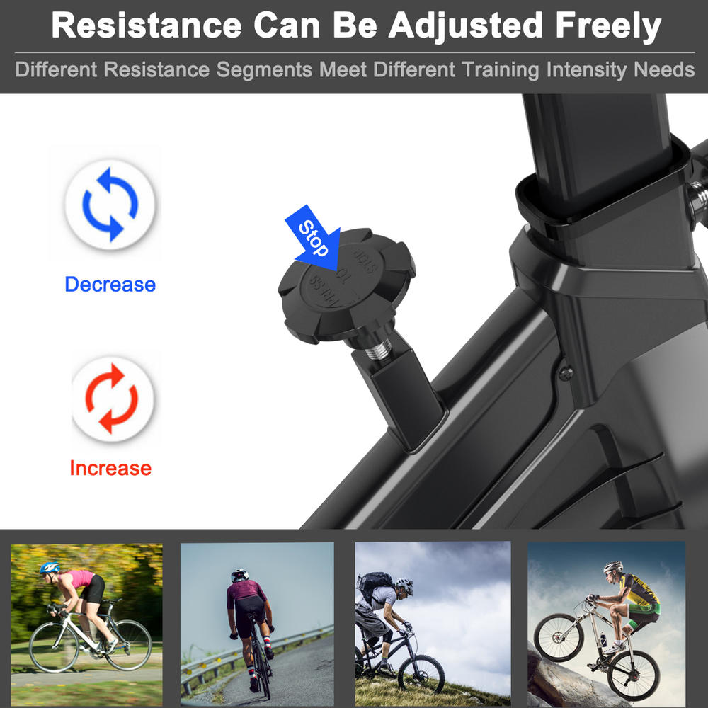 Costway SuperFit Indoor Cycling Stationary Bike Belt Drive Adjustable Resistance